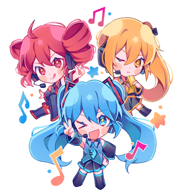 [vocaloid] triple baka sticker/charm