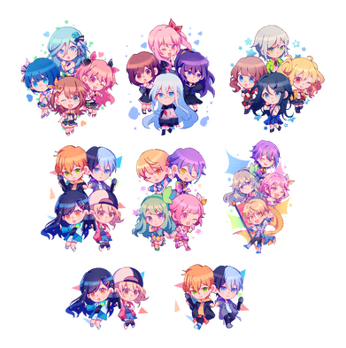 [project sekai] unit/subunit charm set